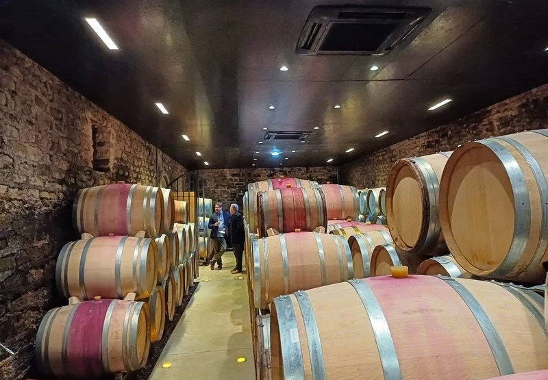 De wijnkelders van Domaine du Château Philippe le Hardi in Santenay (Wijn uit Bourgogne)i